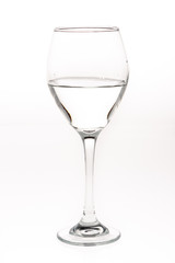 Water being poured into a goblet