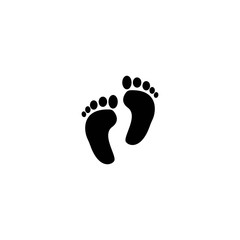Foot logo template vector icon design