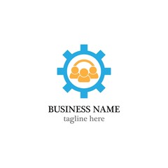 Fototapeta premium Gear logo template vector icon design