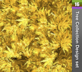 Tree correction design set. 3D Illustration. White background isolate. Nature and Gardens design.