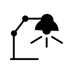 Desk Lamp Icon Vector Design Template
