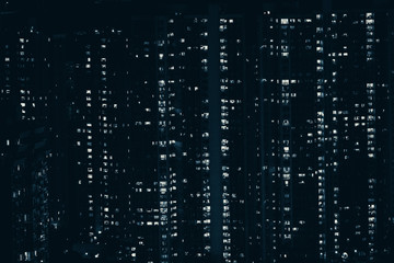 blue filter of city night light