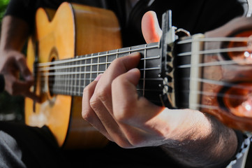 Obraz na płótnie Canvas play guitar