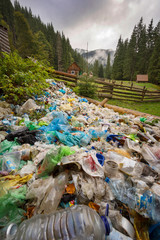 Mountain of trash under the top