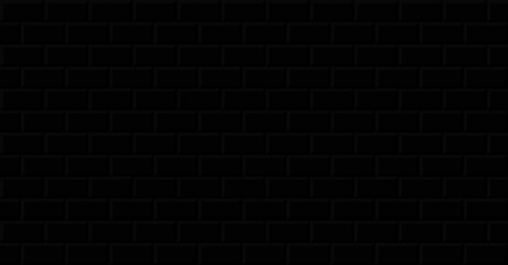 Fototapeta na wymiar black brick wall texture dark background vector illustration