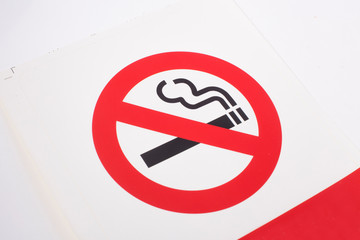 No smoking logo against white background.