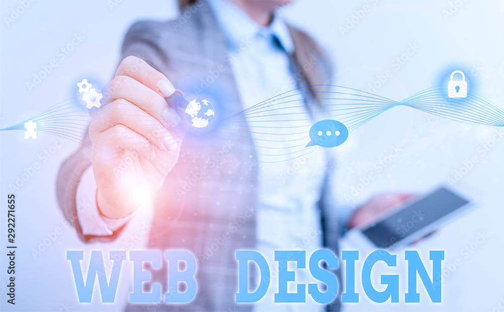 Poster writing note showing web design. business concept for who is responsible of production and maintenan