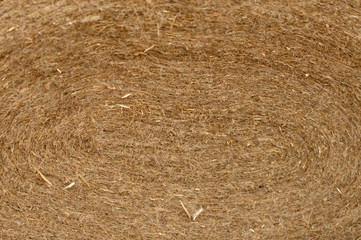 flax fiber rope texture close up