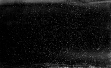 Black dusty texture overlay. Grainy film. Vintage abstract background.