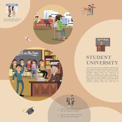 Flat Education And Learning Template