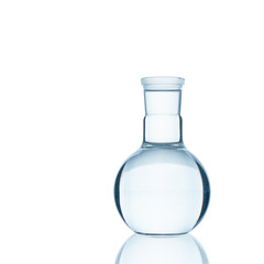 The glass bulb. Chemical flask. Chemical vessels. Glassware.