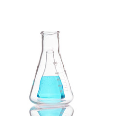 The glass bulb. Chemical flask. Chemical vessels. Glassware.
