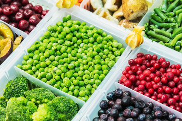 freeze-dried fruits and vegetables, greens and cheeses to prepare a variety of dishes. On the table...