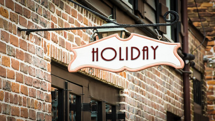 Street Sign to Holiday