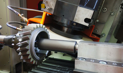 processing and grinding of metal products on the processing machine