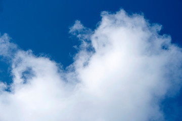 Blue sky with white clouds