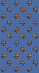 cross stone grave vector pattern illustration for halloween banner also can use for media social feed or story background