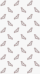 line bat vector pattern illustration for halloween banner also can use for media social feed or story background