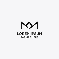 Fototapeta premium Initial Letter M Logo Business Vector Design Template .