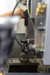 CNC wire cut machine cutting high precision mold parts 