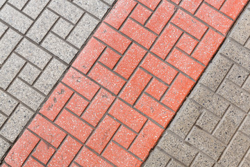 Footpath floor tiles walkway pattern