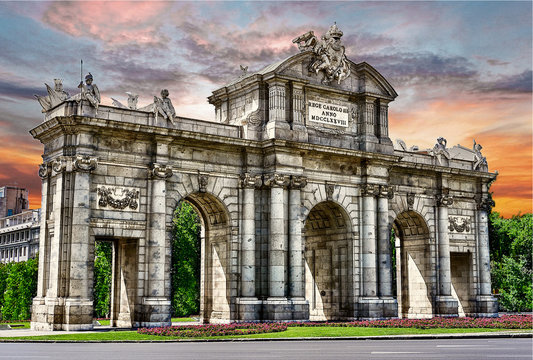 Puerta De Alcala In Madrid