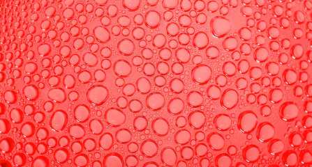 water drops on glass background image