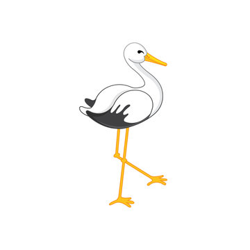 recommend clip art: Stork logo vector animal design