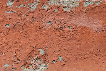 old red grunge cracked wall texture