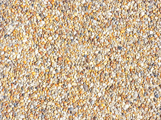 Colorful small pebbles background, stone for texture