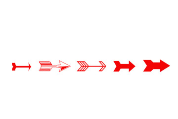 arrows on white background