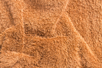 Towel brown background.