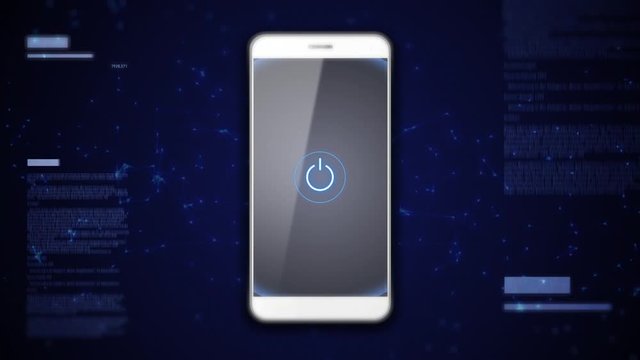 Smartphone einschalten Animation