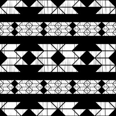 Ethnic boho seamless pattern. Lace. Embroidery on fabric. Patchwork texture. Weaving. Traditional ornament. Tribal pattern. Folk motif. Can be used for wallpaper, textile, wrapping, web.