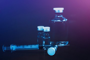 Vaccine needle​ syringe​ hypodermic​ injection single dose for prevention​ immune...