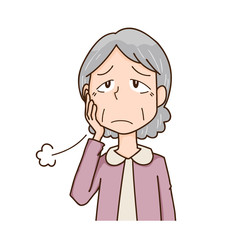 ため息　高齢女性　悩み