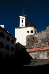 Fototapeta premium Munkacs Castle or Palanok Castle in Mukachevo