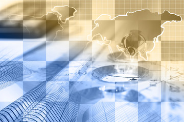 Map, graph and buildings