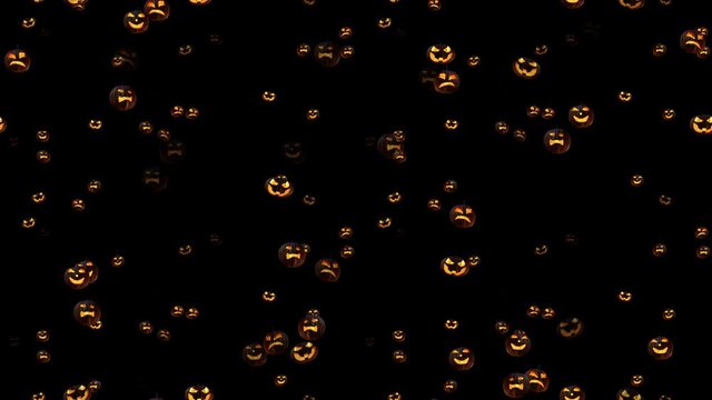 LOOP_TILE Halloween Pumpkin A with alpha. This footage is loopable and tileable and can create an endless,  infinite and seamless background. It has an alpha channel that needs to be added to the RGB