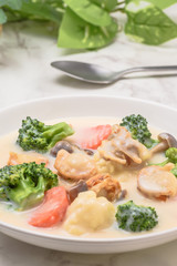 ホタテのシチュー