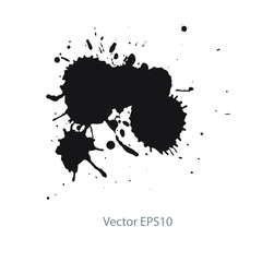 vector illustration of ink blots