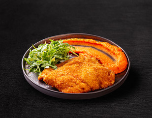 Chicken breast rolled in Japanese crumb