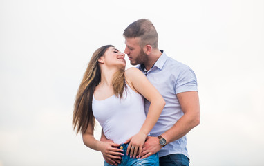 Couple goals concept. Love story. Romantic relations. Cute and sweet relationship. Couple in love....