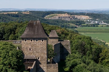 Fototapeta na wymiar Ruins of Helfstyn Castle in the Moravia region