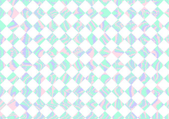 Seamless abstract chequered pattern. Pastel color background.
