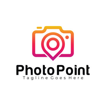 Photo Point logo design template