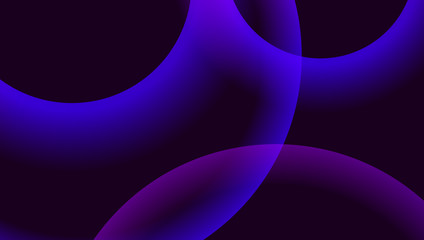 Colorful dynamic synergy concept, bright gradient shapes