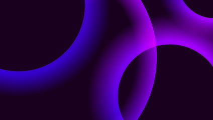 Colorful dynamic synergy concept, bright gradient shapes