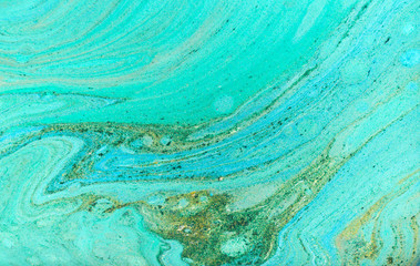 Beautiful unique turquoise acrylic marble background