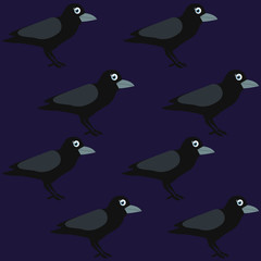 Obraz premium Art, Crow, bird, vector illustration